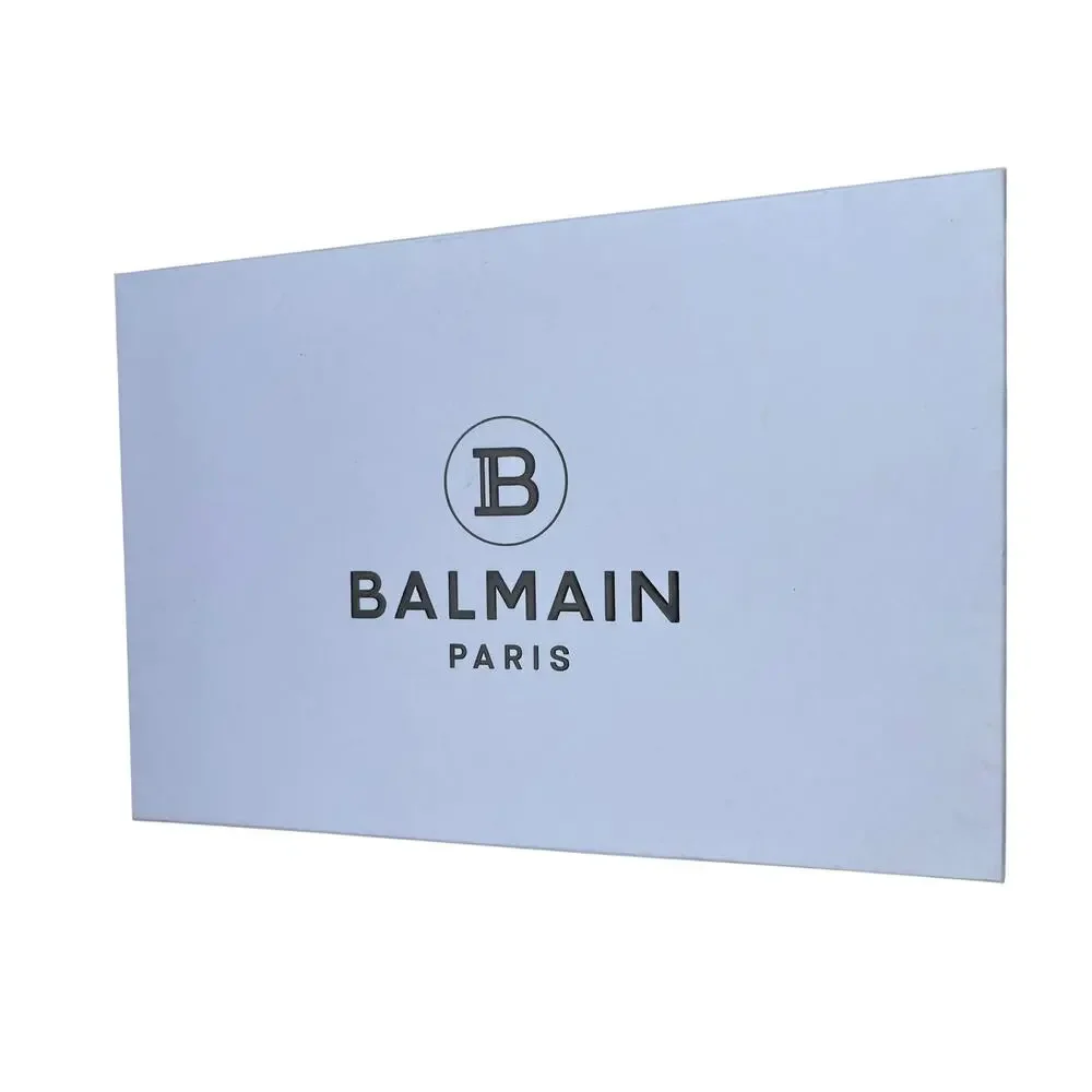 Balmain B-Court White Calfskin Leather Sneakers Women’s 11 NIB